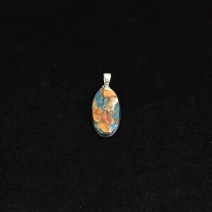 Spiny Oyster Arizona Turquoise Pendant #989